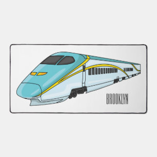 Illustration de la bande dessinée d'un train à bal