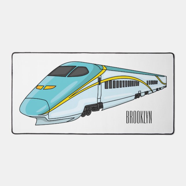 Illustration de la bande dessinée d'un train à bal (Recto)