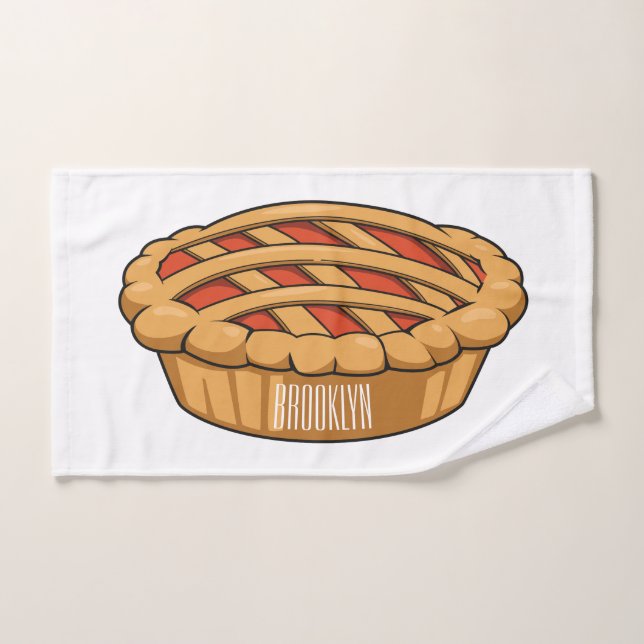 Illustration de la caricature à tarte (Serviette à main)