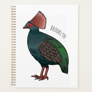Illustration de la caricature d'oiseau perdrix en