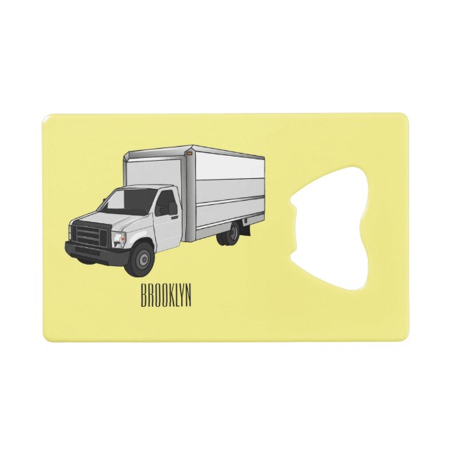 Illustration de la caricature du camion-boîte (Devant (Horizontal))