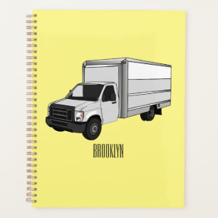 Illustration de la caricature du camion-boîte