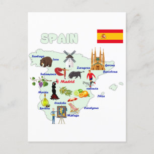 Illustration de la carte de l'Espagne