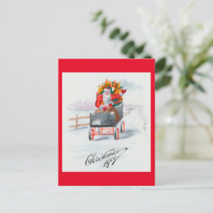 Illustration de la carte de vacances du Père Noël