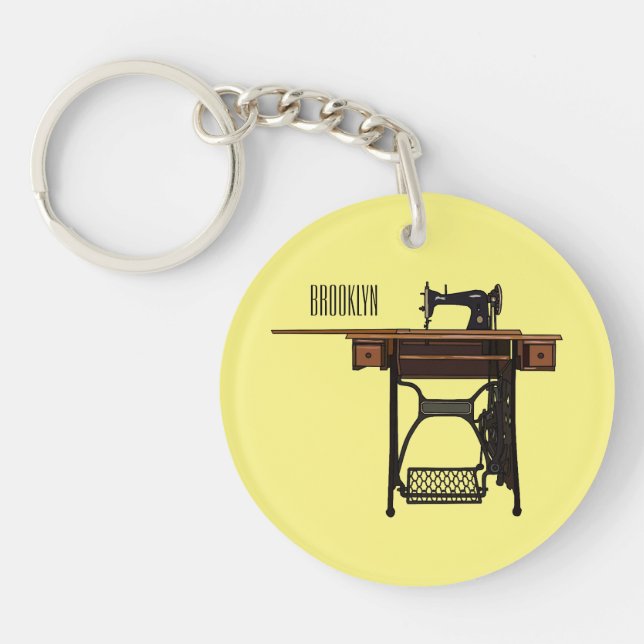 Illustration de la machine à coudre (Devant)