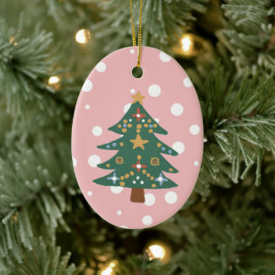 Illustration de l'arbre de Noël Ornement en cérami