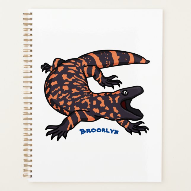 Illustration de lézard géant affamé (Devant)