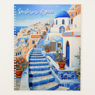 Illustration de l'île de Santorin   Art du voyage