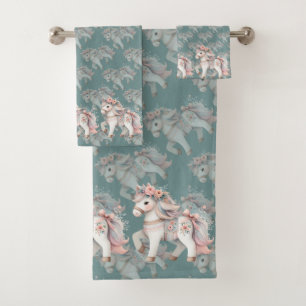Illustration de l'Imaginaire Floral Pastel Horse