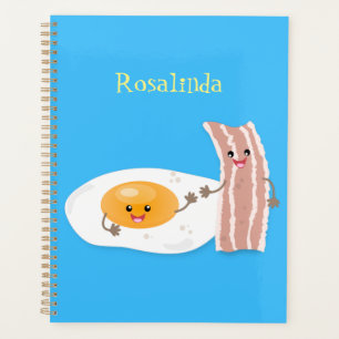 Illustration de l'oeuf de Cute kawaii et du bacon