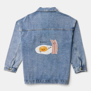 Illustration de l'oeuf de Cute kawaii et du bacon