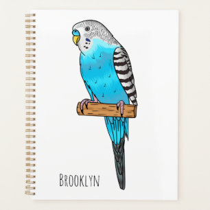 Illustration de l'oiseau bleu budgerigar