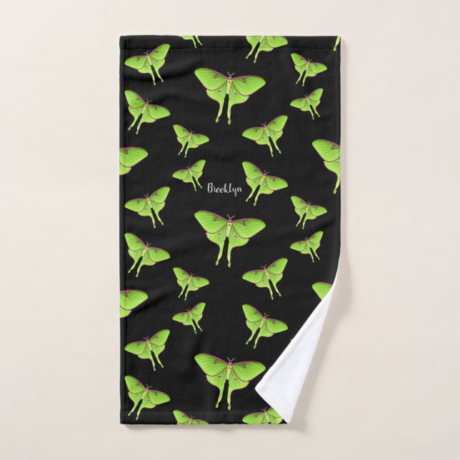 Illustration de Luna Moth (Serviette à main)