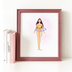 Illustration de mode minimaliste, impression d'art