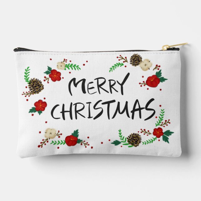 Illustration de Noël Pochette de toilettes (Verso)
