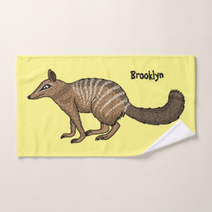 Illustration de numbat de dessin animé mignon et h