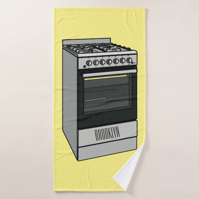 Illustration de poêle électrique (Serviette de bain)