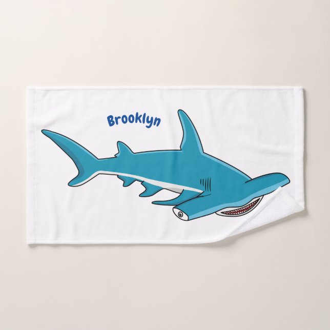 Illustration de requin marteau (Serviette à main)