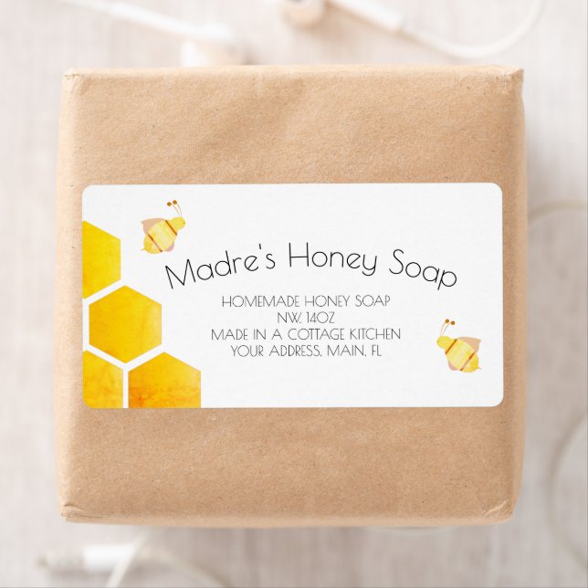 Illustration de savon Business Honey Étiquette d'e (En situation)