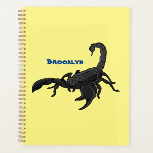 Illustration de scorpion noir affamé