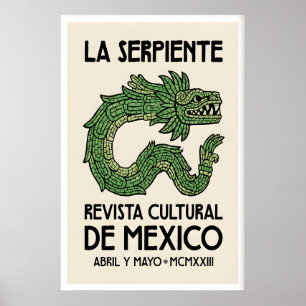 Illustration de serpent Impression Typographie Art