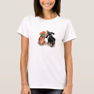Illustration de T-shirt de Dacshund par Annabel