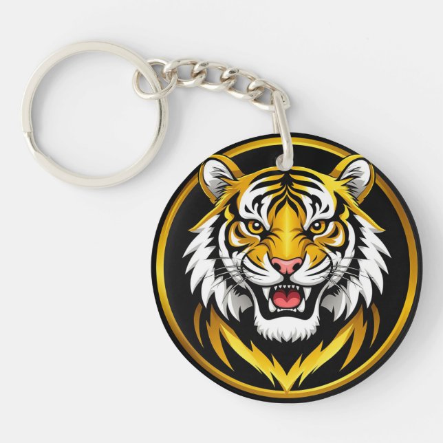 Illustration de tigre avec expression intense (Devant)