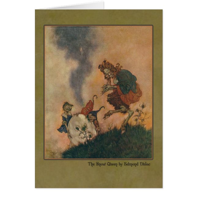 Illustration d'Edmund Dulac de la reine de neige (Devant)