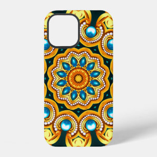 Illustration dekorativer Hintergrundrahmen mit Mus iPhone 12 Hülle