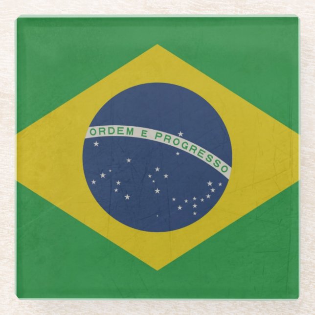 Illustration der abstrakten Grungeflagge von Glasuntersetzer (Vorderseite)