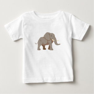 Illustration der afrikanischen Elefanten des Carto Baby T-shirt
