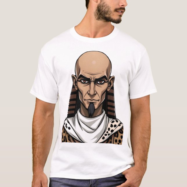 Illustration der ägyptischen Priesterfigur T-Shirt (Vorderseite)