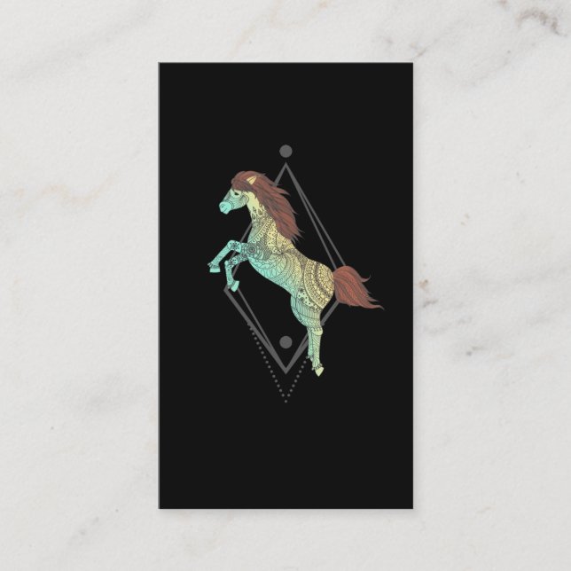 Illustration der amerikanischen Indianerstämme Visitenkarte (Vorderseite)