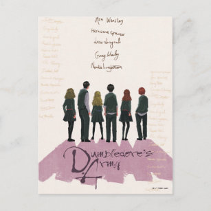 Illustration der Armee von Dumbledore Postkarte