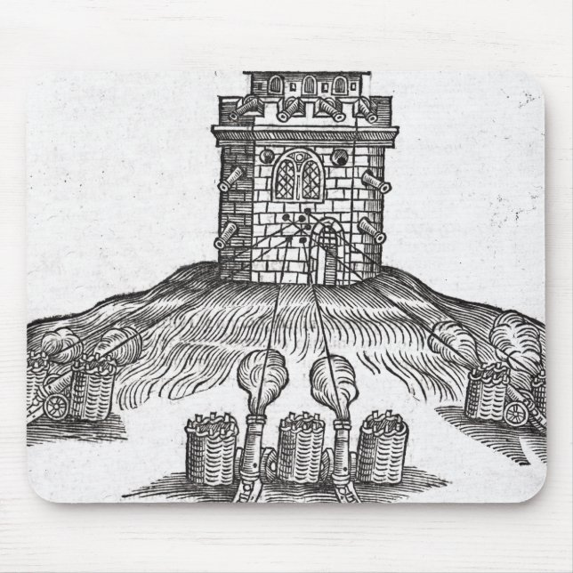 Illustration der Belagerungskriegsführung Mousepad (Vorne)