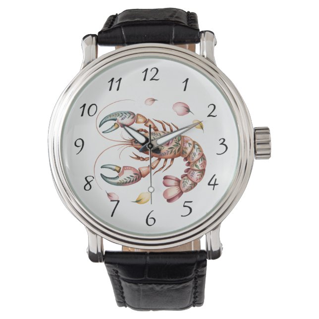 Illustration der Blumenkünstlerin Armbanduhr (Vorderseite)