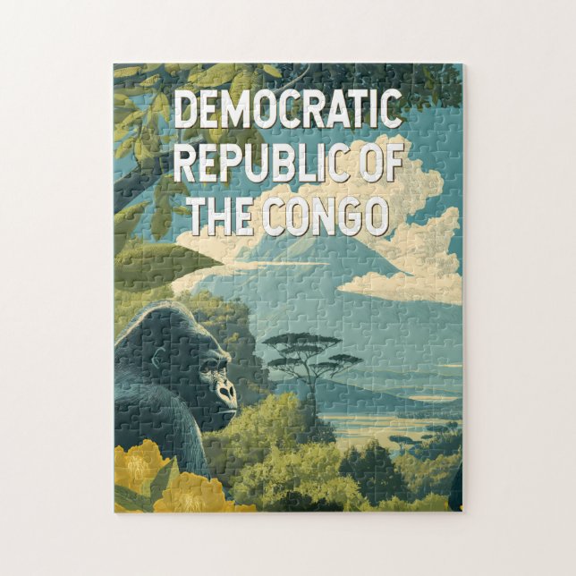 Illustration der Demokratischen Republik Kongo (Vertikal)
