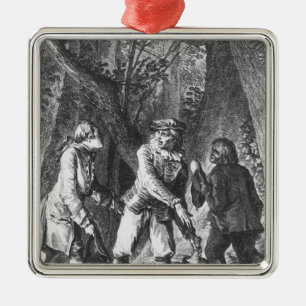 Illustration 'der Doktor trotz Himself Ornament Aus Metall