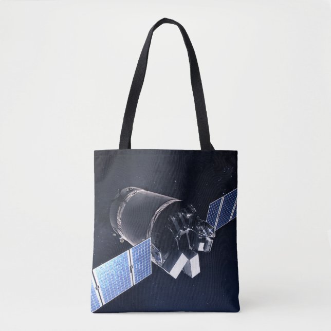 Illustration der Dragon XL-Raumsonde. Tasche (Vorderseite)