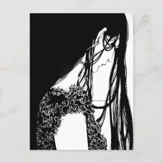 Illustration der Frau Teil 1 Postkarte