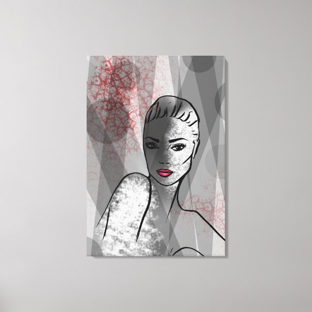 Illustration der hübschen Abstrakten Kunst Leinwanddruck (Vorderseite)