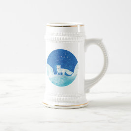 Illustration der kleinen arktischen Fox (Vulpes la Bierglas