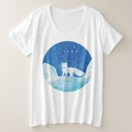Illustration der kleinen arktischen Fox (Vulpes la Große Größe T-Shirt