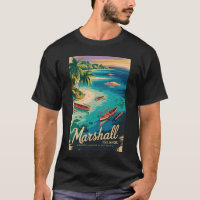 Illustration der Küste der Marshallinseln Reise Ku