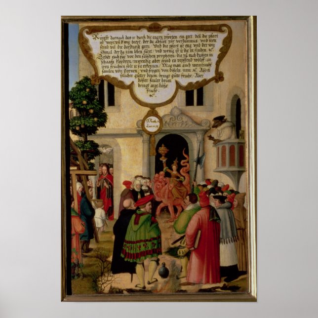 Illustration der Lehre Christi Poster (Vorne)