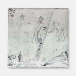 Illustration der Malerei und der Verzierung Magnet