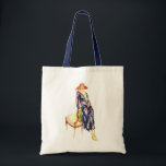 Illustration der Mode 1924 Tragetasche<br><div class="desc">Schöne Tasche,  die eine schöne Frau in einem Kleid aus dem Jahr 1924 sportlich. Toll nicht nur als Tote-Tasche,  sondern als einmalige Geschenkpackung für ein anderes Geschenk im Inneren!!</div>