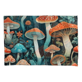 Illustration der Pilze aus dem Whimsikwald Kissenbezug