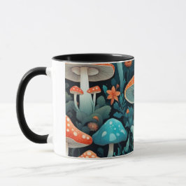 Illustration der Pilze aus dem Whimsikwald Tasse