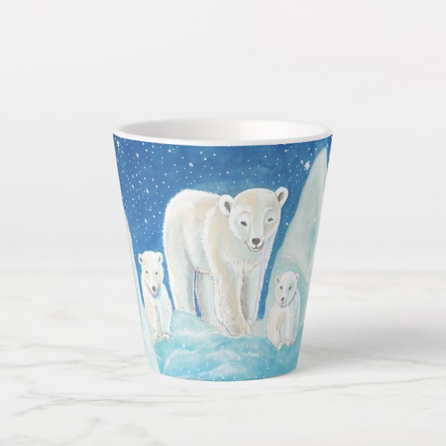 Illustration der Polarbären Milchtasse (Vorderseite)